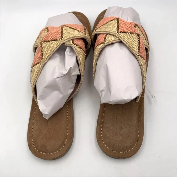 BED STU Roan Bahama Beaded Slide Sandals NWOT 7.5 - Picture 10 of 15